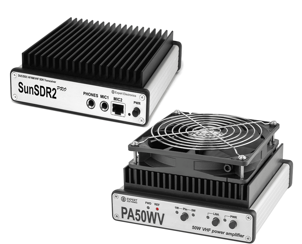 SunSDR2 PRO + усилитель PA50WV