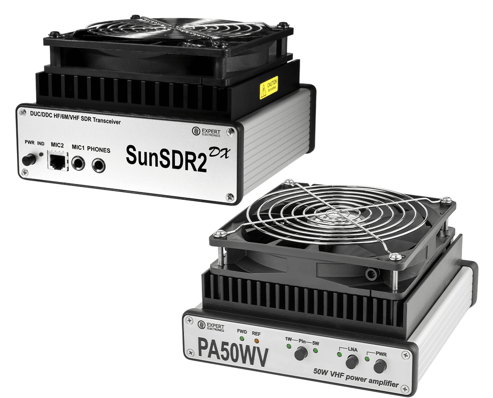 SunSDR2 DX + усилитель PA50WV